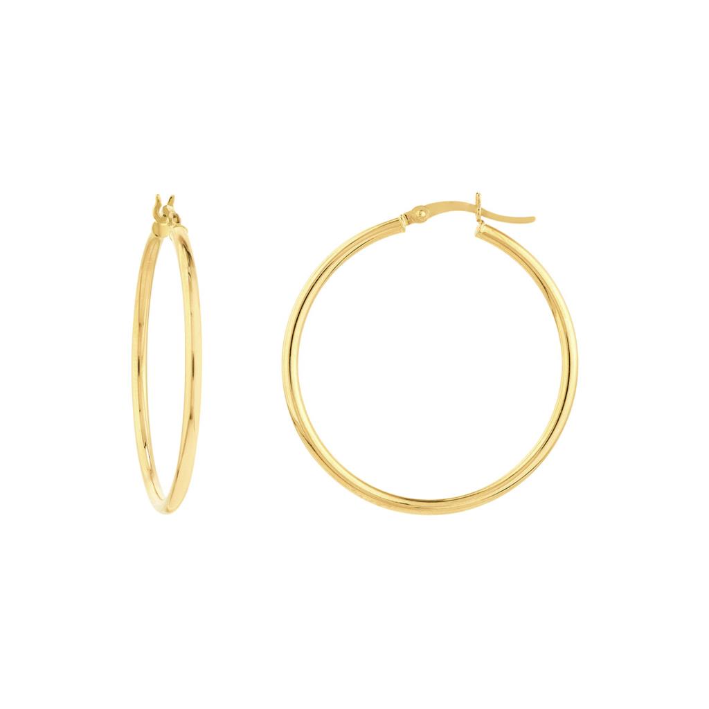 Gold hoop store earrings 1.5 inch