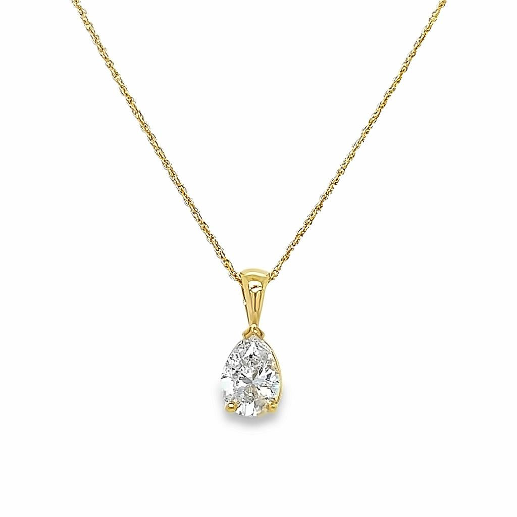 Diamond Pendant deals Necklace in 14K Real Gold