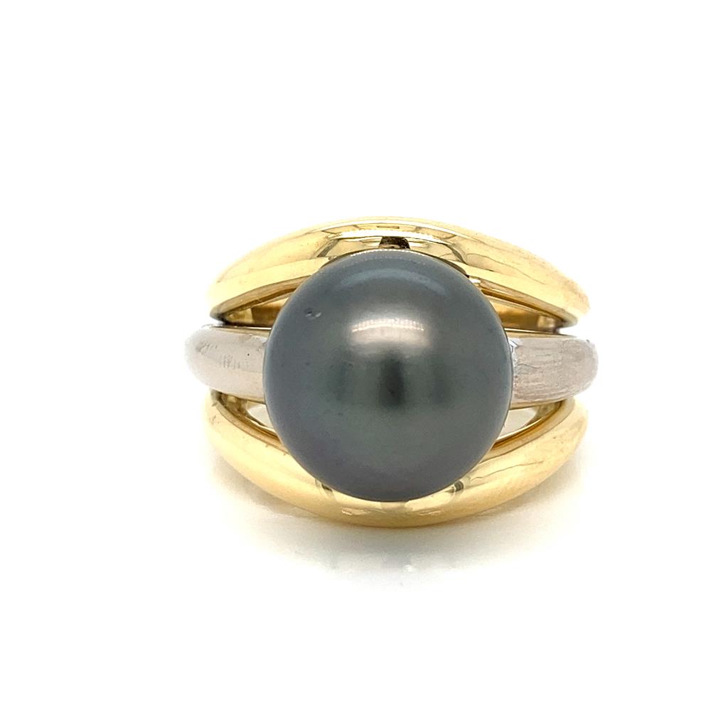 Mikimoto black pearl on sale ring