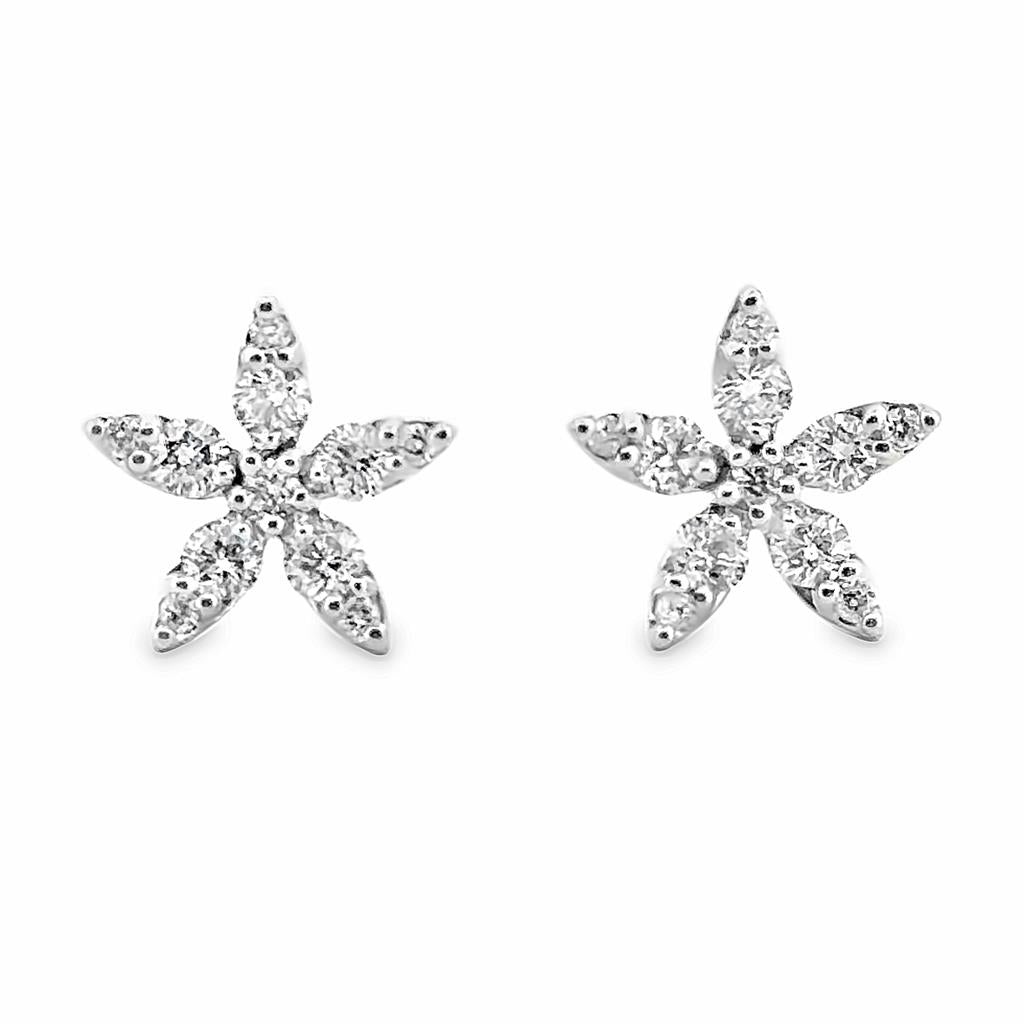 Fashion diamond star studs