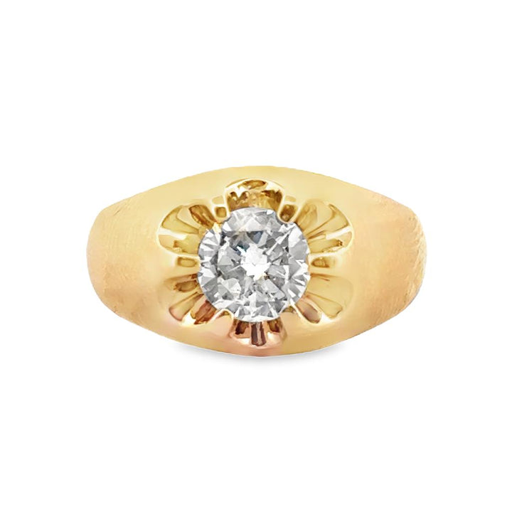 0.80 CT Diamond 14K Yellow Gold Ring