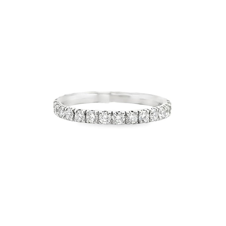 1.00 CTW Diamond Eternity Band 18K White Gold