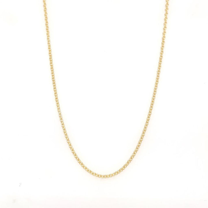 14K Gold 1.50mm Large Cable Chain Necklace