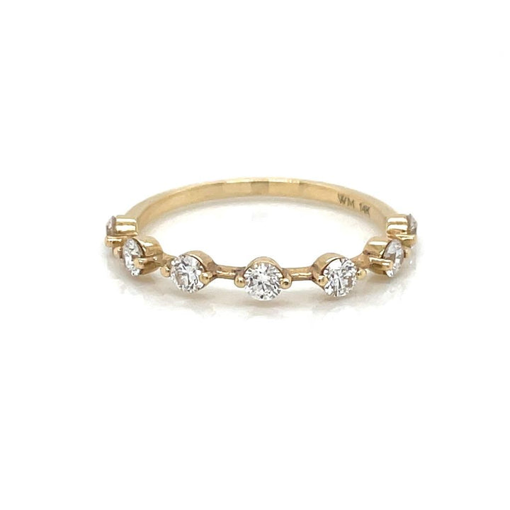 0.50 CTW Round Diamond 14K Yellow Gold Band