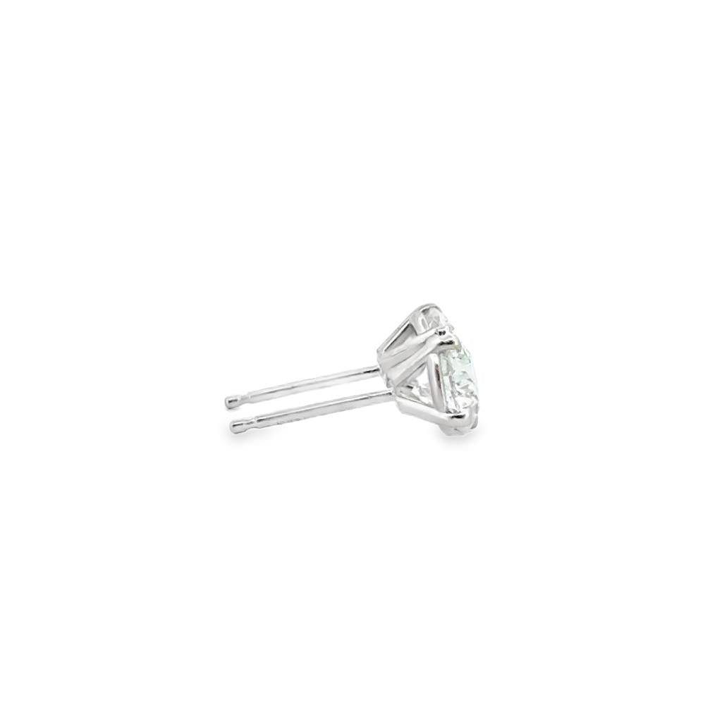 Signature Diamond Stud Earrings 1.50 CTW in White Gold