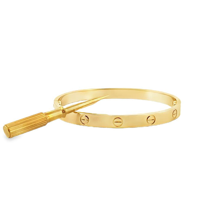 Cartier Love Bracelet 18K Yellow Gold – Size 17, 30 Grams with Box & Certificate