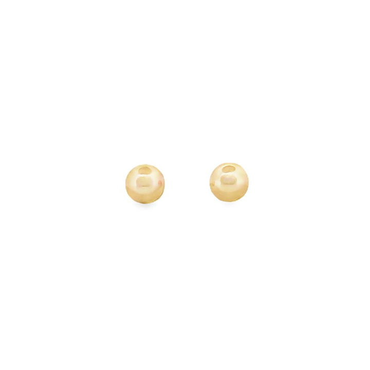 14K Yellow Gold Ball Stud Earrings