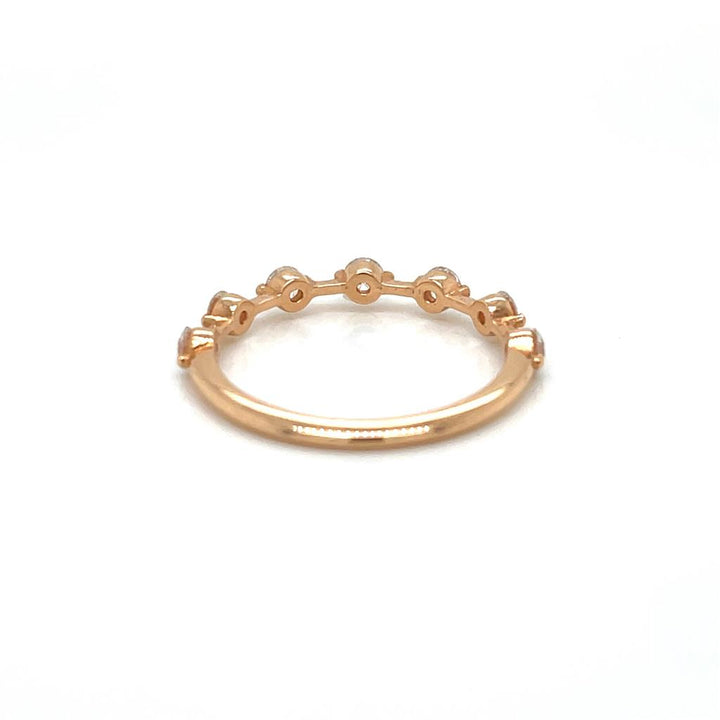 0.50 CTW Round Diamond 14K Rose Gold Band