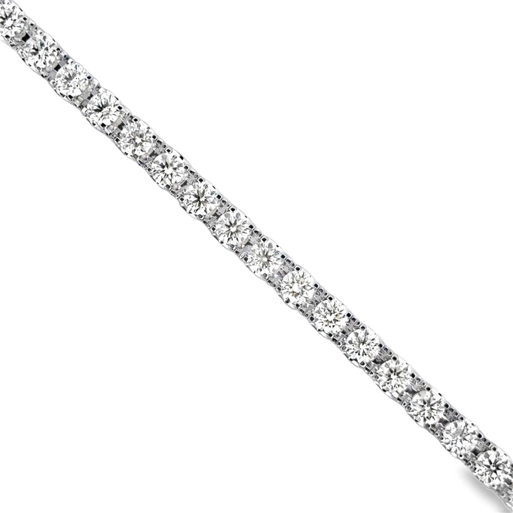 9.83 CTW Diamond Tennis Bracelet in 18K White Gold