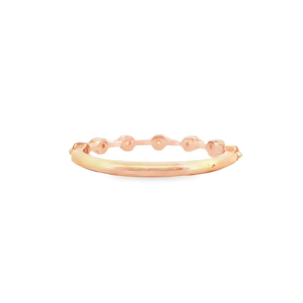 0.18 CTW Round Diamond 18K Rose Gold Band