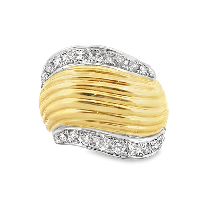 Sal Praschnik 0.73 CTW Diamond 18K Yellow Gold Ring