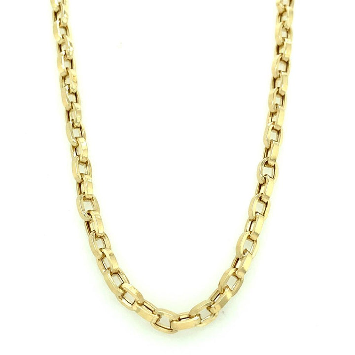 14K Yellow Gold Link Chain - 20" Long