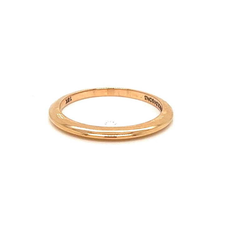 18K Rose Gold Wedding Band