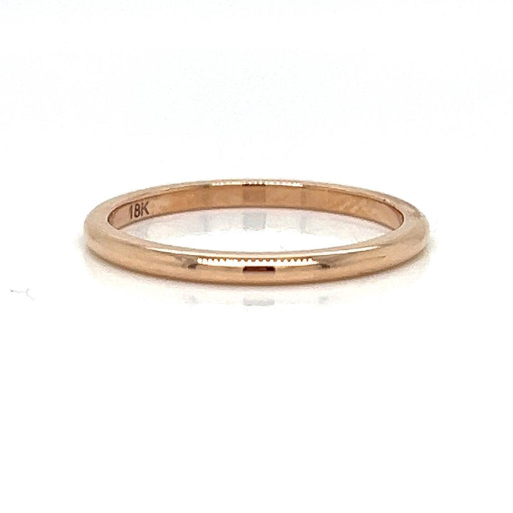 18K Rose Gold 1.65 mm Wedding Band