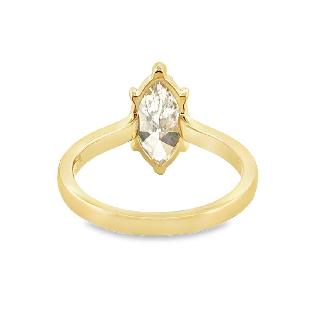 1.54 CT Marquise Diamond 14K Yellow Gold Engagement Ring