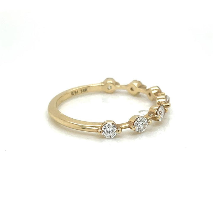 0.50 CTW Round Diamond 14K Yellow Gold Band