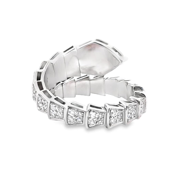 1.13 CTW Diamond Wrap Ring in 14K White Gold