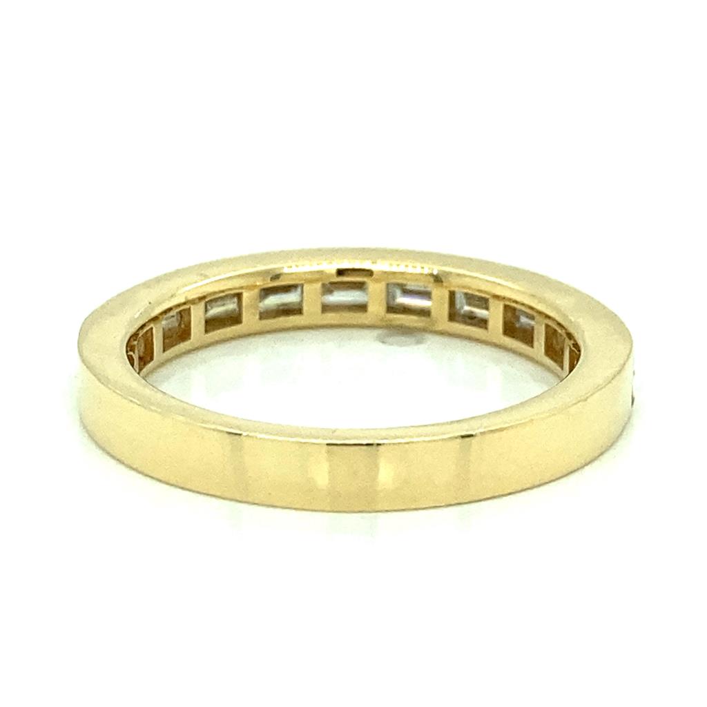 1.04 CTW Baguette Diamond 18K Yellow Gold Band