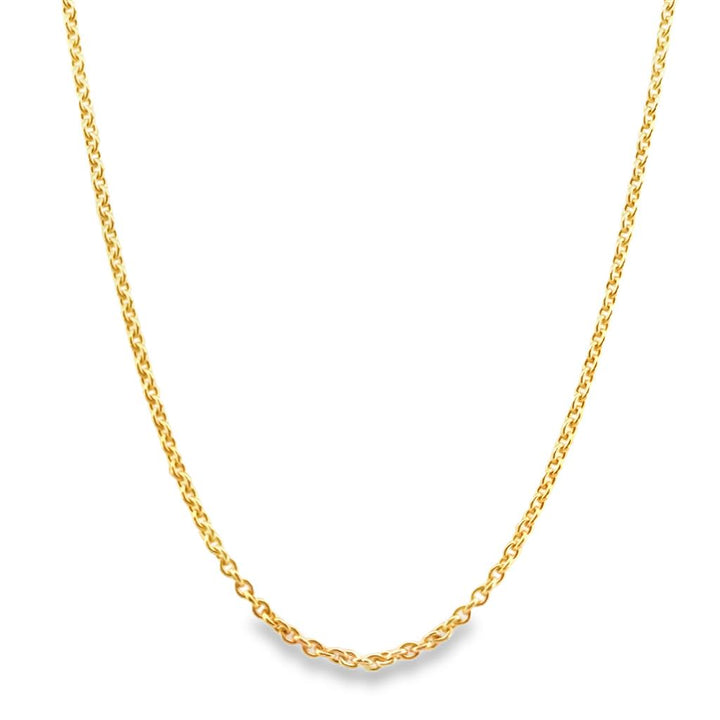 14K Yellow Gold 1.50mm Large Cable Chain Necklace