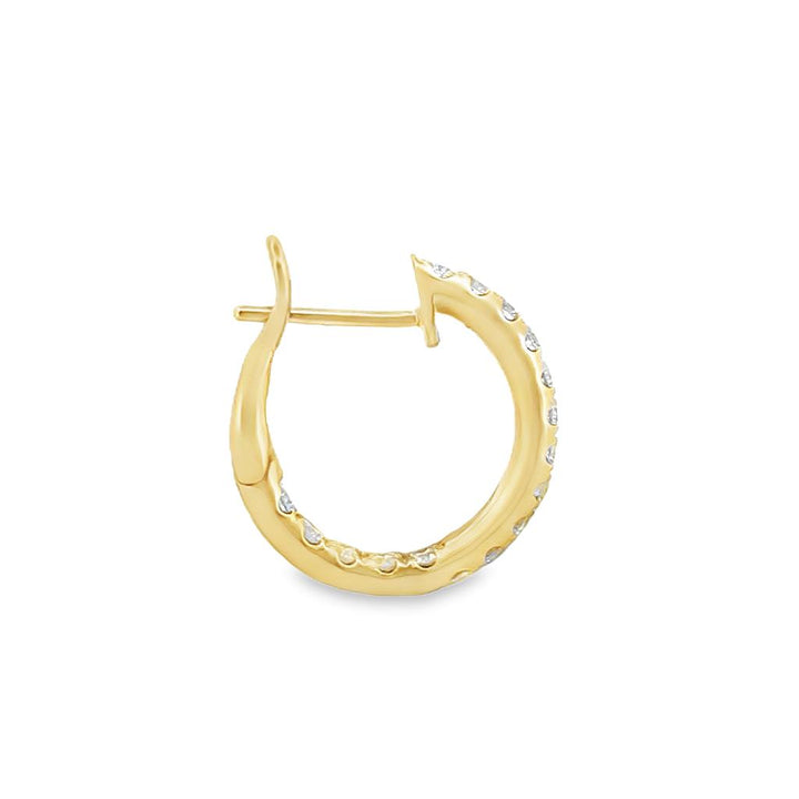 1.23 CTW Diamond Inside-Out Hoops – 14K Yellow Gold, 18mm