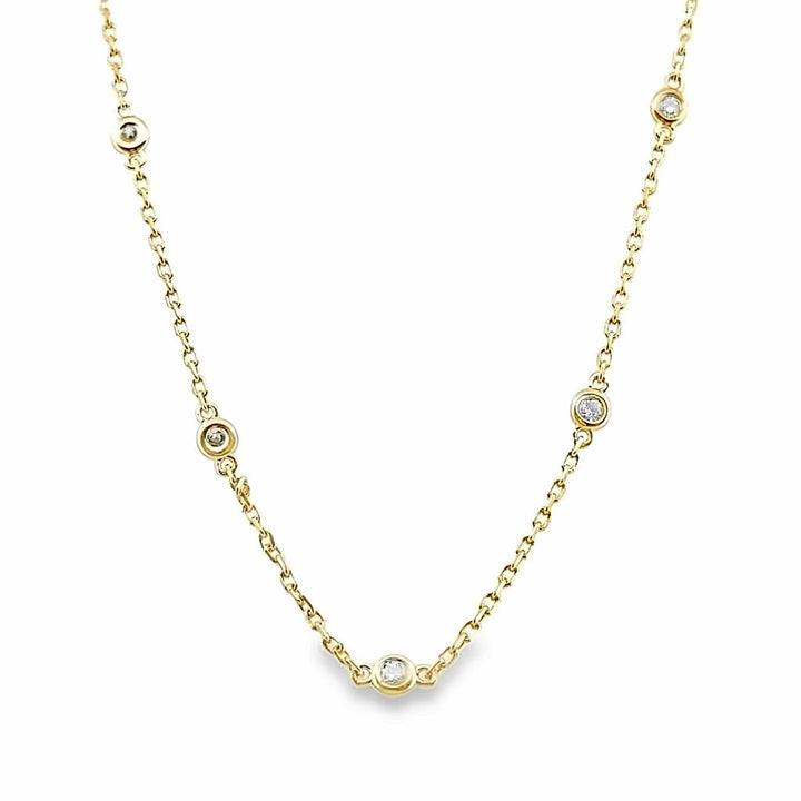 0.33 CTW Diamond by the Inch Chain in 14K Yellow Gold