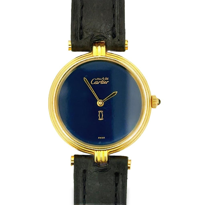 Cartier Must de Cartier with Lapis Dial - Gold-Plated 925 Silver