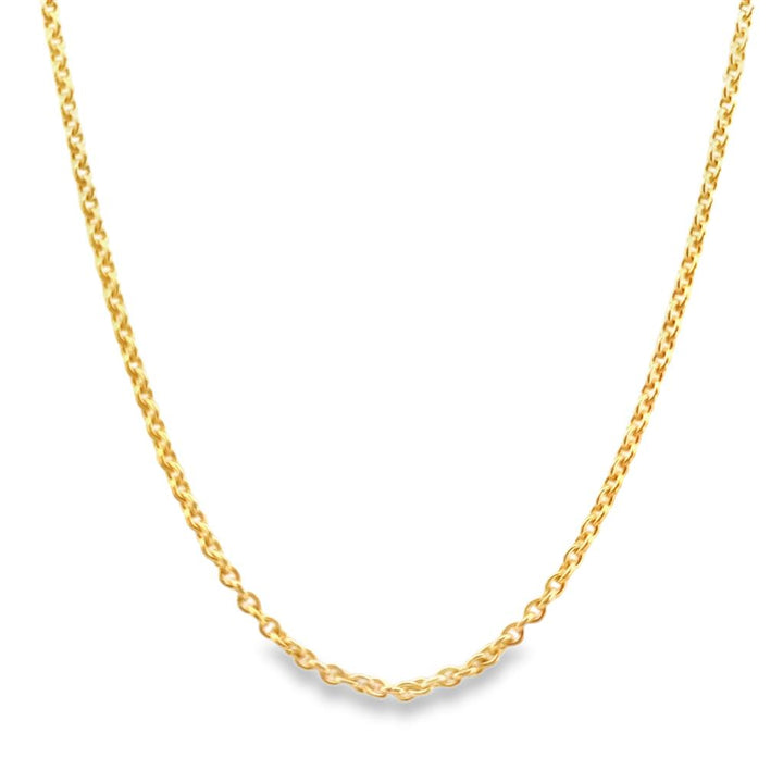 14K Yellow Gold 1.50mm Large Cable Chain Necklace