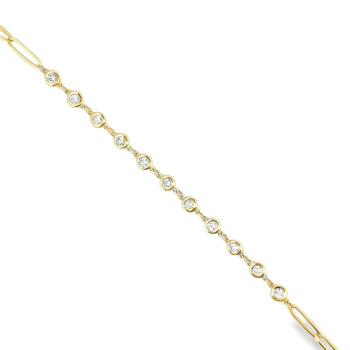 0.51 CTW Diamond 14K Yellow Gold Bracelet