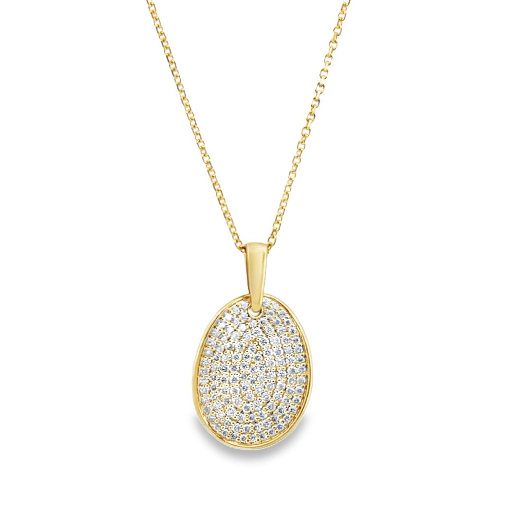 0.50 CTW Diamond 14K Yellow Gold Necklace