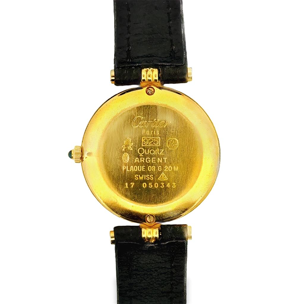 Cartier Must de Cartier with Lapis Dial - Gold-Plated 925 Silver