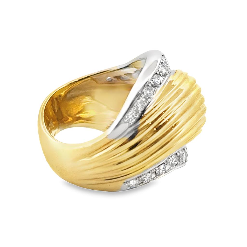 Sal Praschnik 0.73 CTW Diamond 18K Yellow Gold Ring