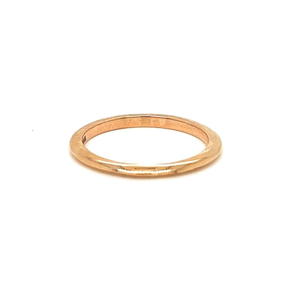 18K Rose Gold Wedding Band