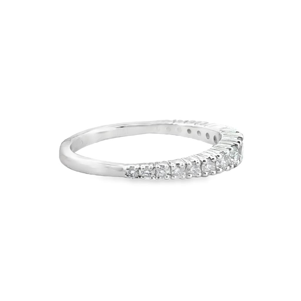 0.50 CTW Diamond 14K White Gold Graduated Band