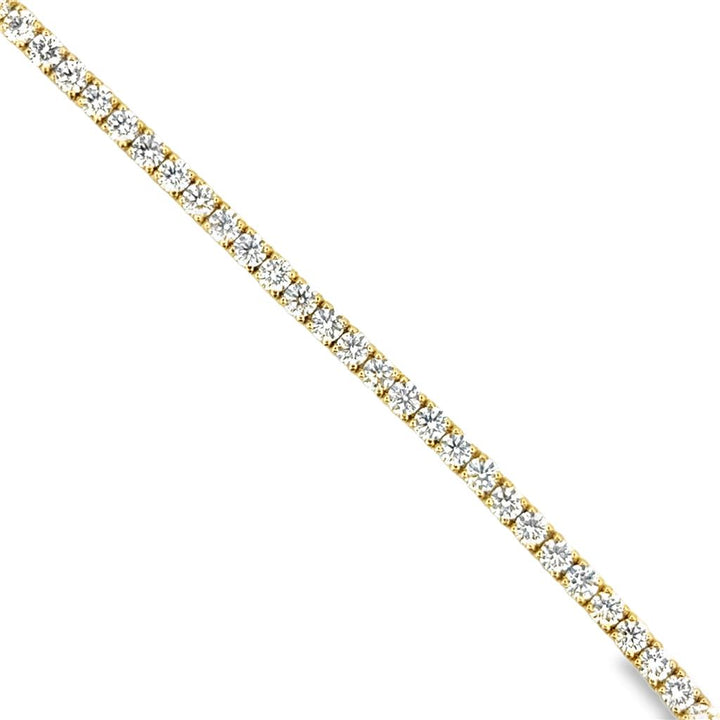 14K Yellow Gold 6.92 CTW Diamond Tennis Bracelet