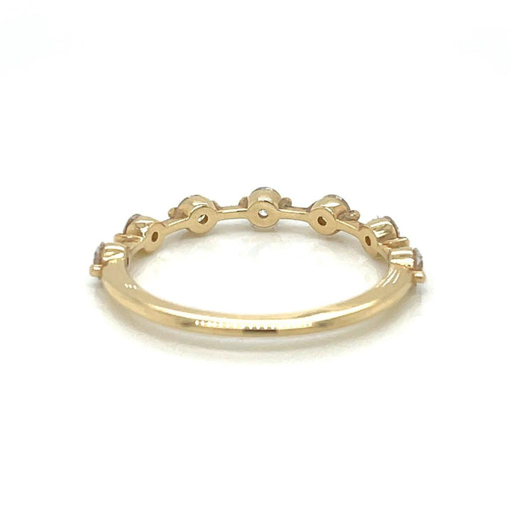 0.50 CTW Round Diamond 14K Yellow Gold Band