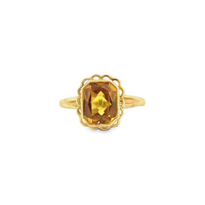 10K Yellow Gold Citrine Ring