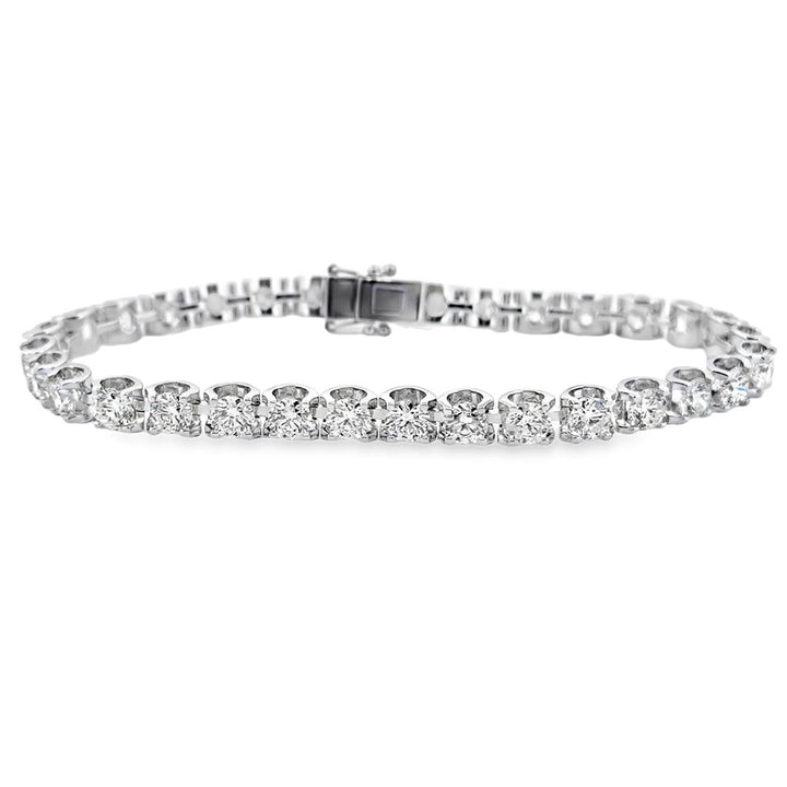 9.83 CTW Diamond Tennis Bracelet in 18K White Gold