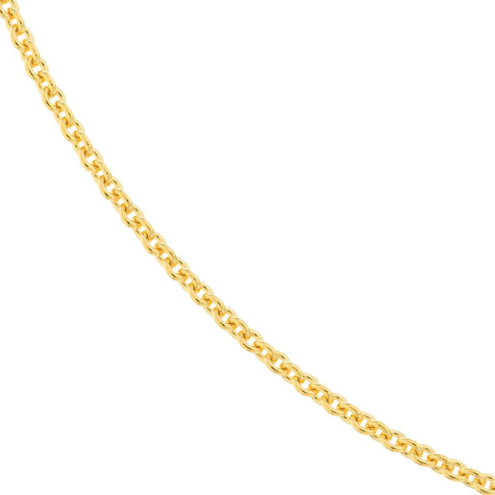 14K Yellow Gold 1.50mm Large Cable Chain Necklace