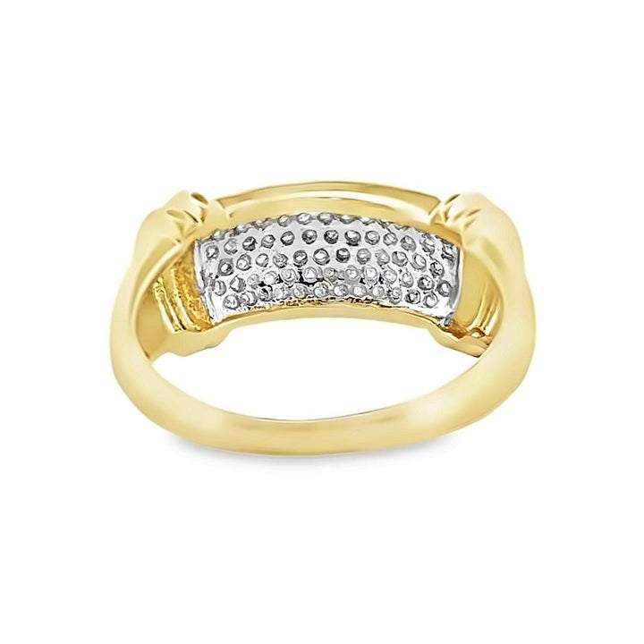 Diamond Pave Ring 14K Yellow Gold