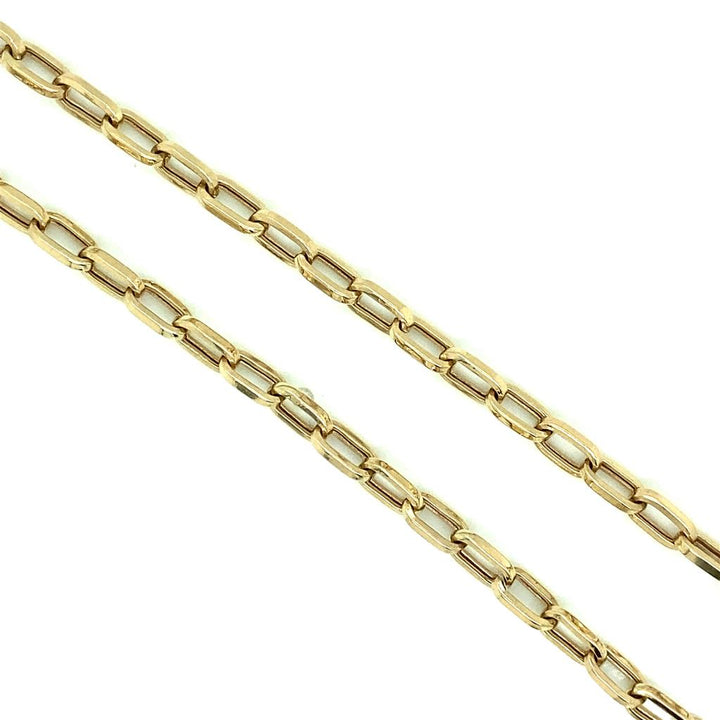 14K Yellow Gold Oval Link Chain Necklace