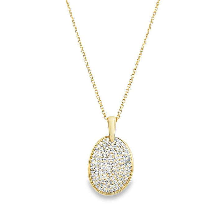 0.50 CTW Diamond 14K Yellow Gold Necklace