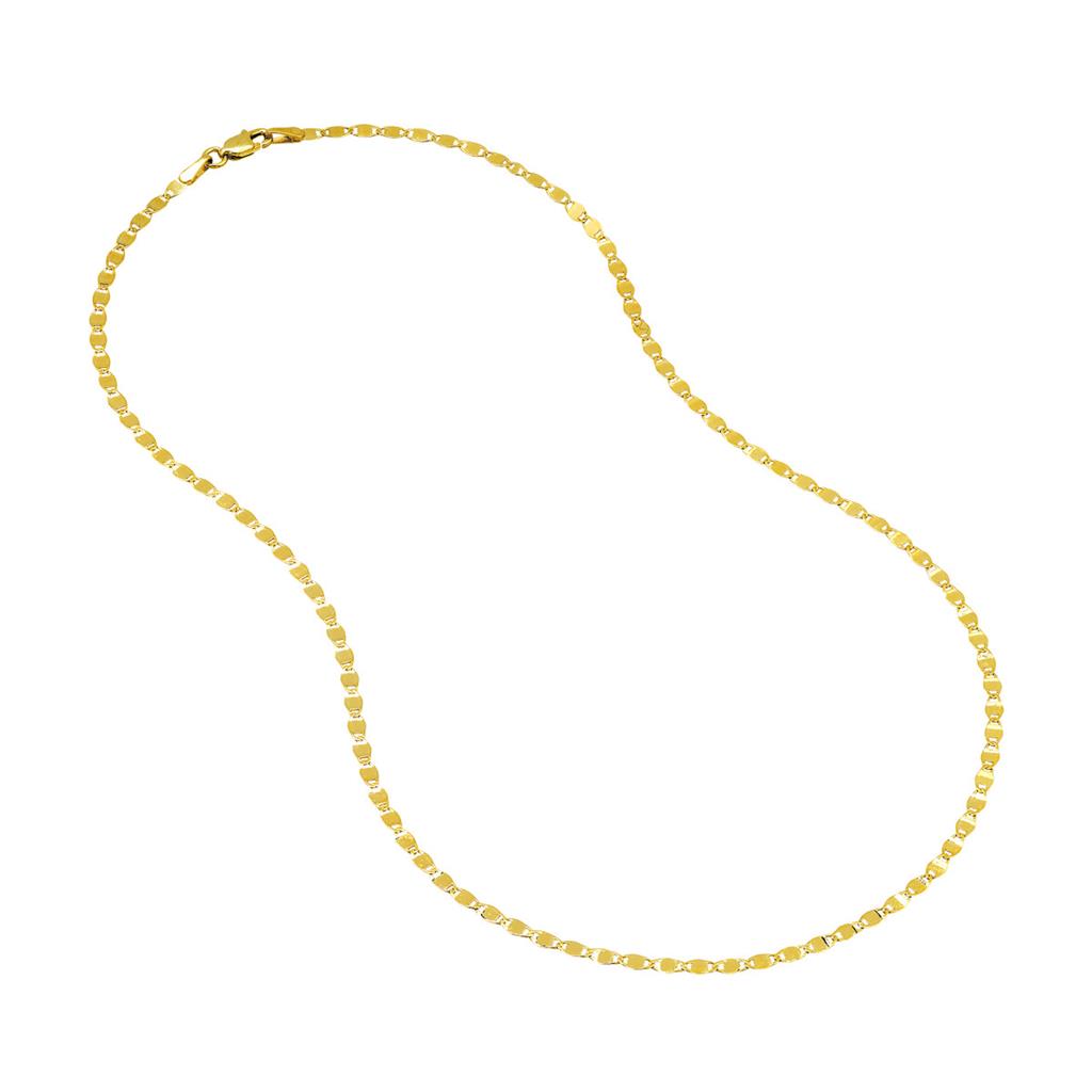 14K Yellow Gold 2.70mm Valentino Chain Bracelet