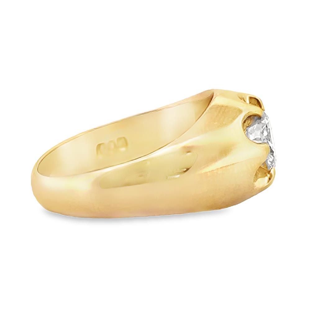 0.80 CT Diamond 14K Yellow Gold Ring