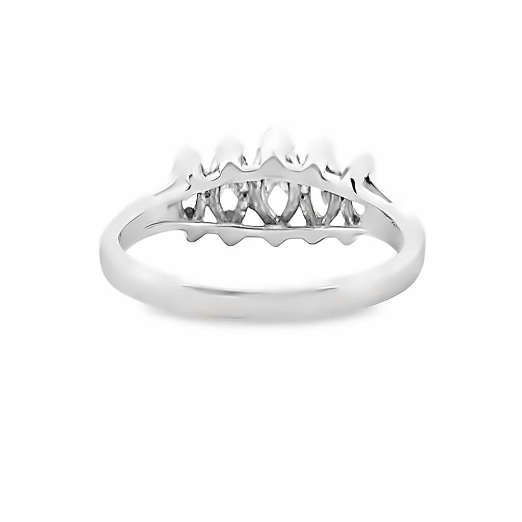 1.00 CT Marquise Diamond 14K White Gold Ring